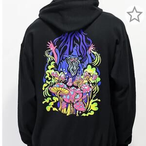 A-lab Alab Magic Fungi Black Hoodie size small